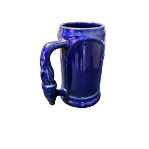 Vintage Gorgeous Cobalt Blue Mug Torch in Hand Handle.